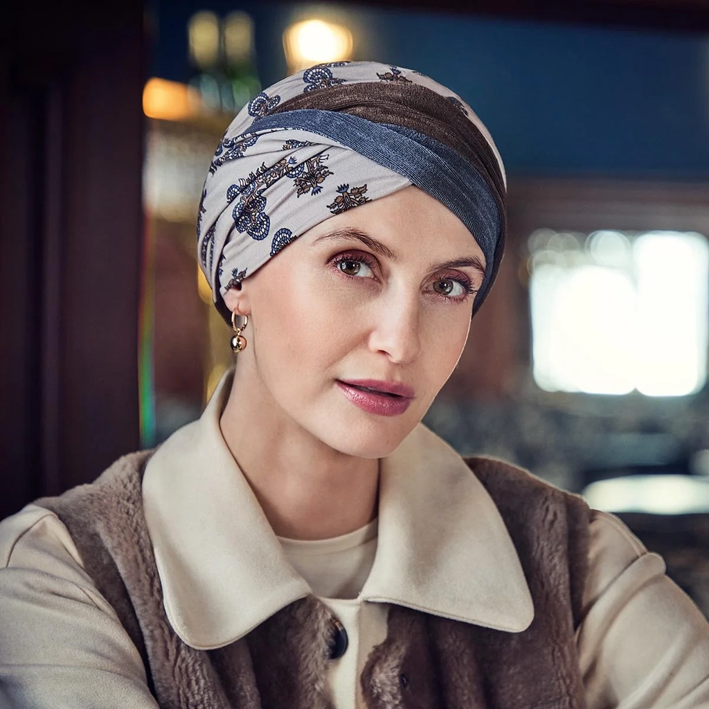Christine Headwear Shakti Turban - Paisley Elegance