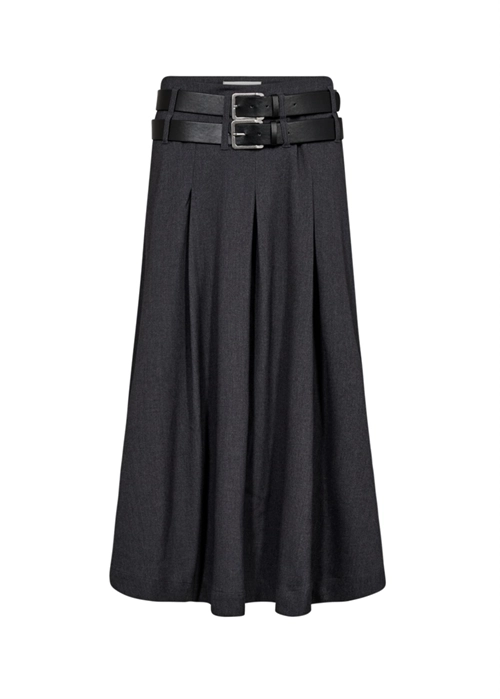 tailor belts skirt med.grey melange copenhagen muse