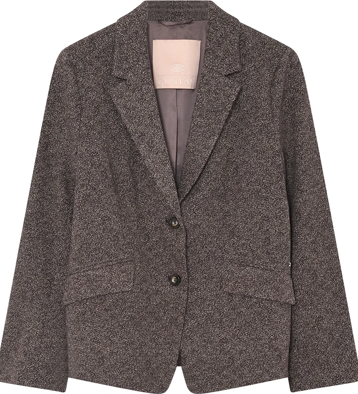 gustav stacie blazer 62201 mørk brun meleret