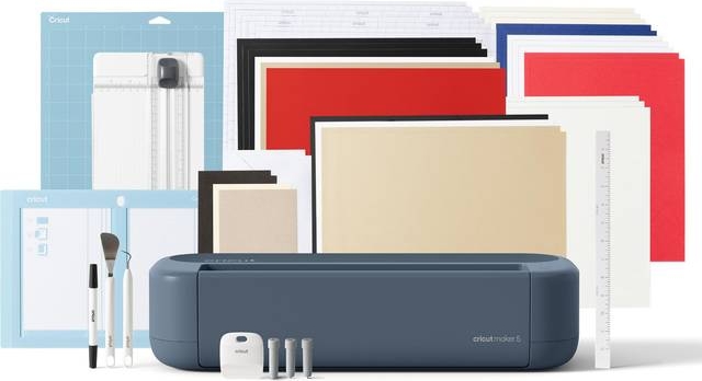 cricut maker 5 skæremaskine essential-pakke (blå)