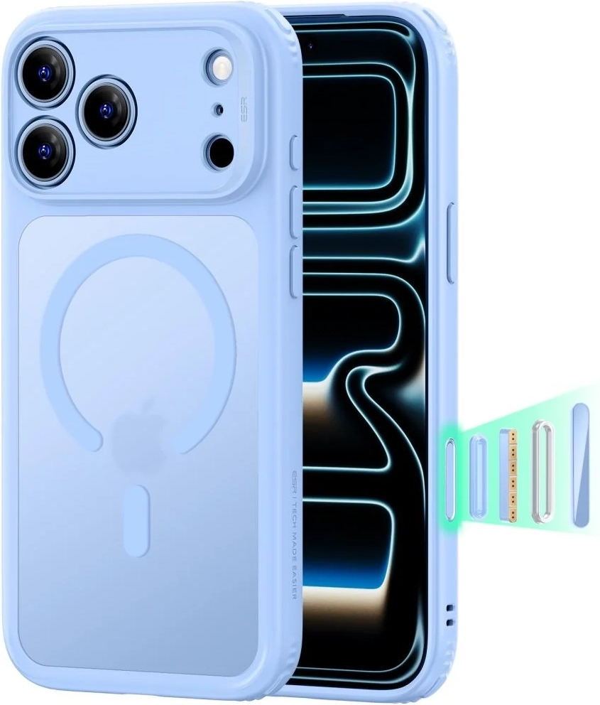 ESR iPhone 18 Pro Max / 17 Pro Max Classic Hybrid Cover - MagSafe Kompatibel - Blå