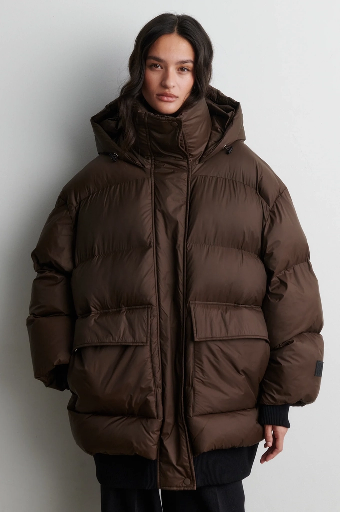 riya rib puffer jacket