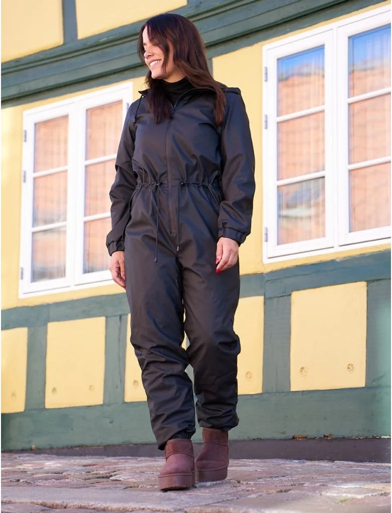 only dame regndragt padded rainsuit onlphilippa - black