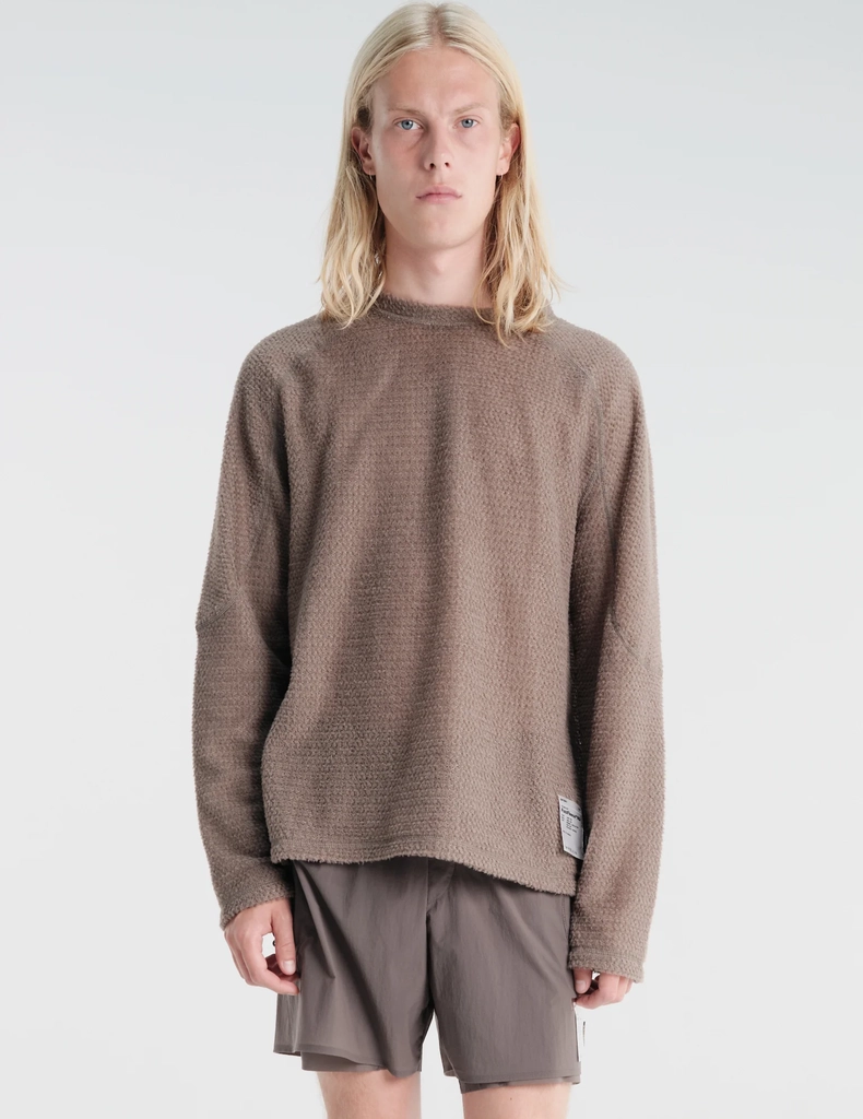 fuzzfleece™ ad long tee in falcon