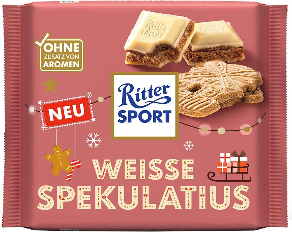 ritter sport chokolade hvid speculoos limited edition 100g