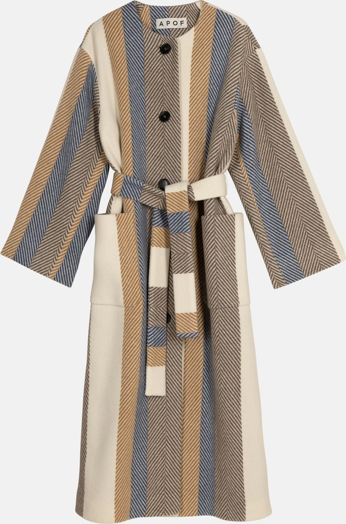 apof dafne frakke - milano stripe
