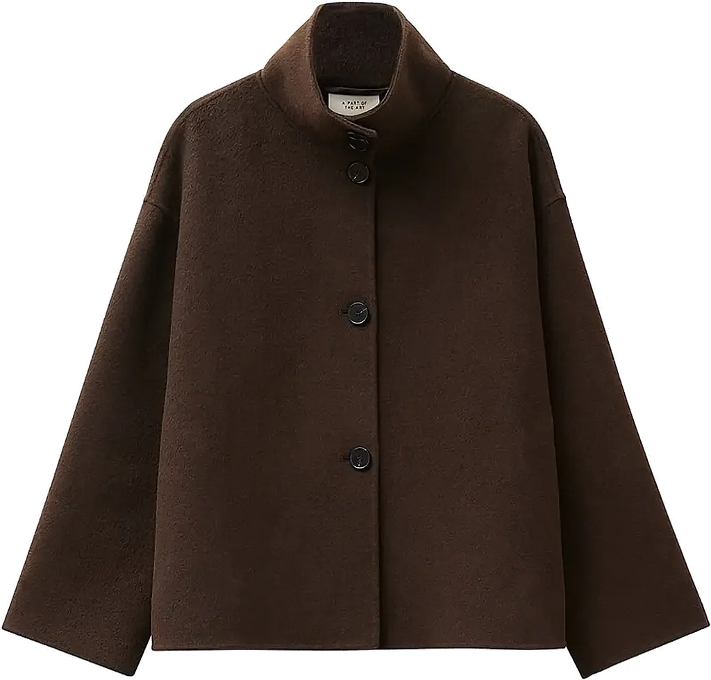 A Part Of The Art Edge Jacket Lyx Wool - Brown - S