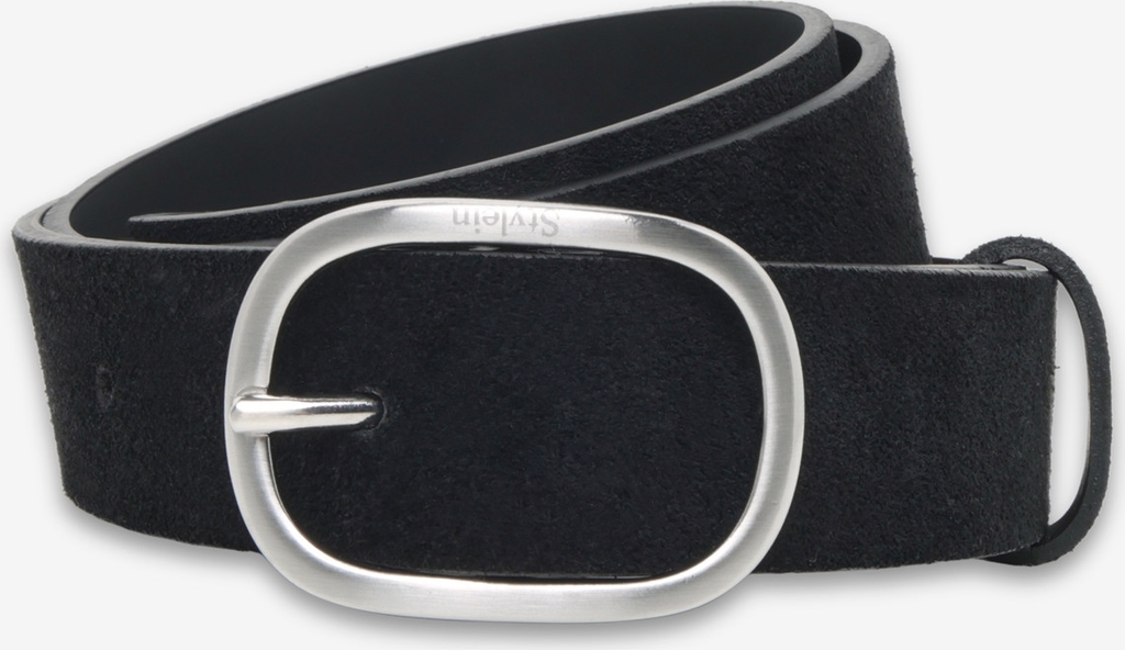 Stylein Venosa Suede Belt - Black - ONE SIZE