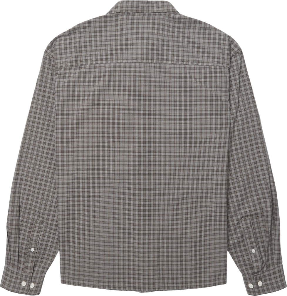 Woodbird Wbbuzo Yu Check Shirt Mand Grey