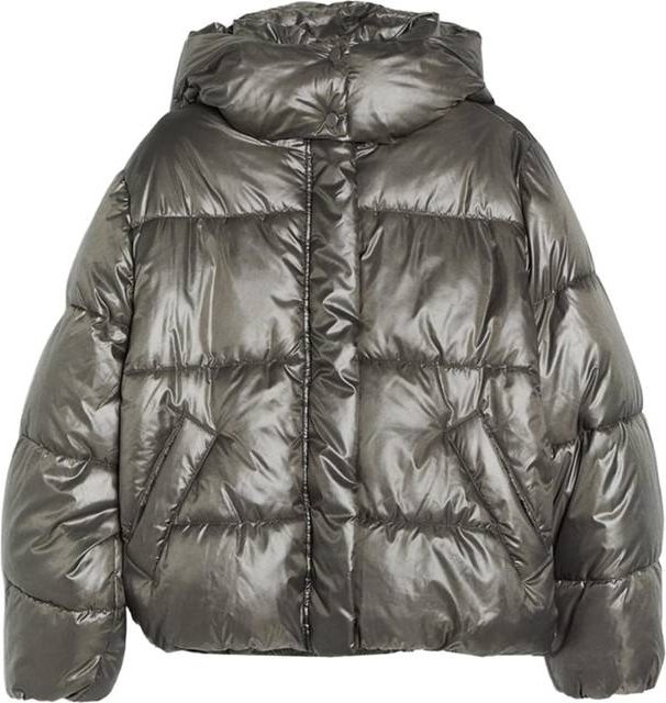 Bershka Vinterjakke  sort