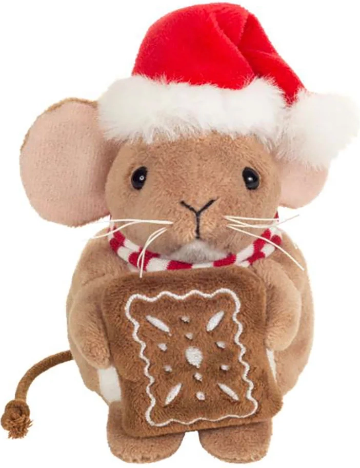 teddy hermann, julemus med peberkage 11 cm