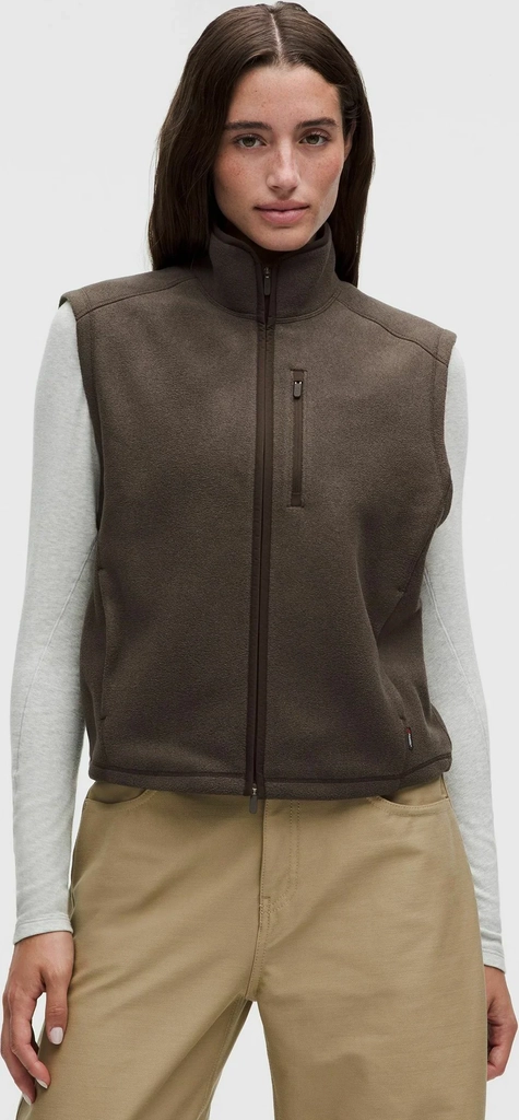 lululemonpolartec 200 series - vest - heathered mahogany muse-