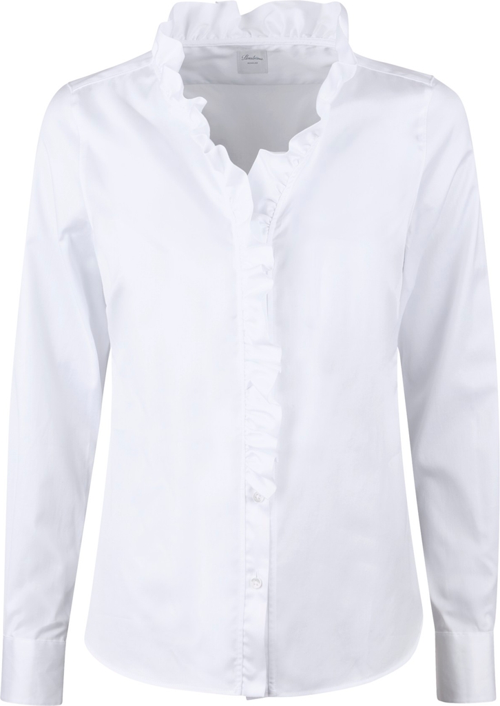 Stenströms Marissa Blouse Kvinde White Langærmede Bluser Str 42 - hos Magasin