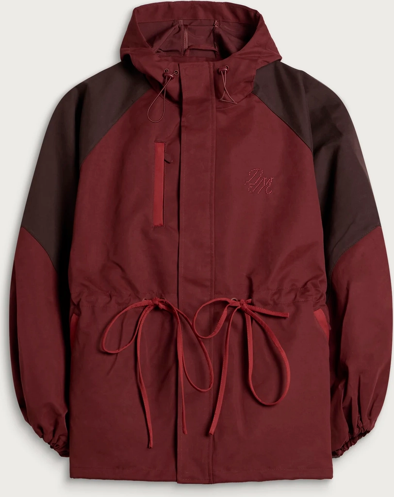 Damson Madder Liu Shower Proof Raincoat - Burgundy