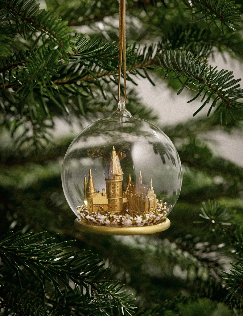 harry potter hogwarts glass decoration