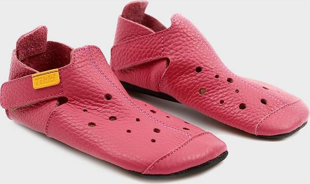Tikki Kids Læder Barfodshjemmesko - Ziggy Pink