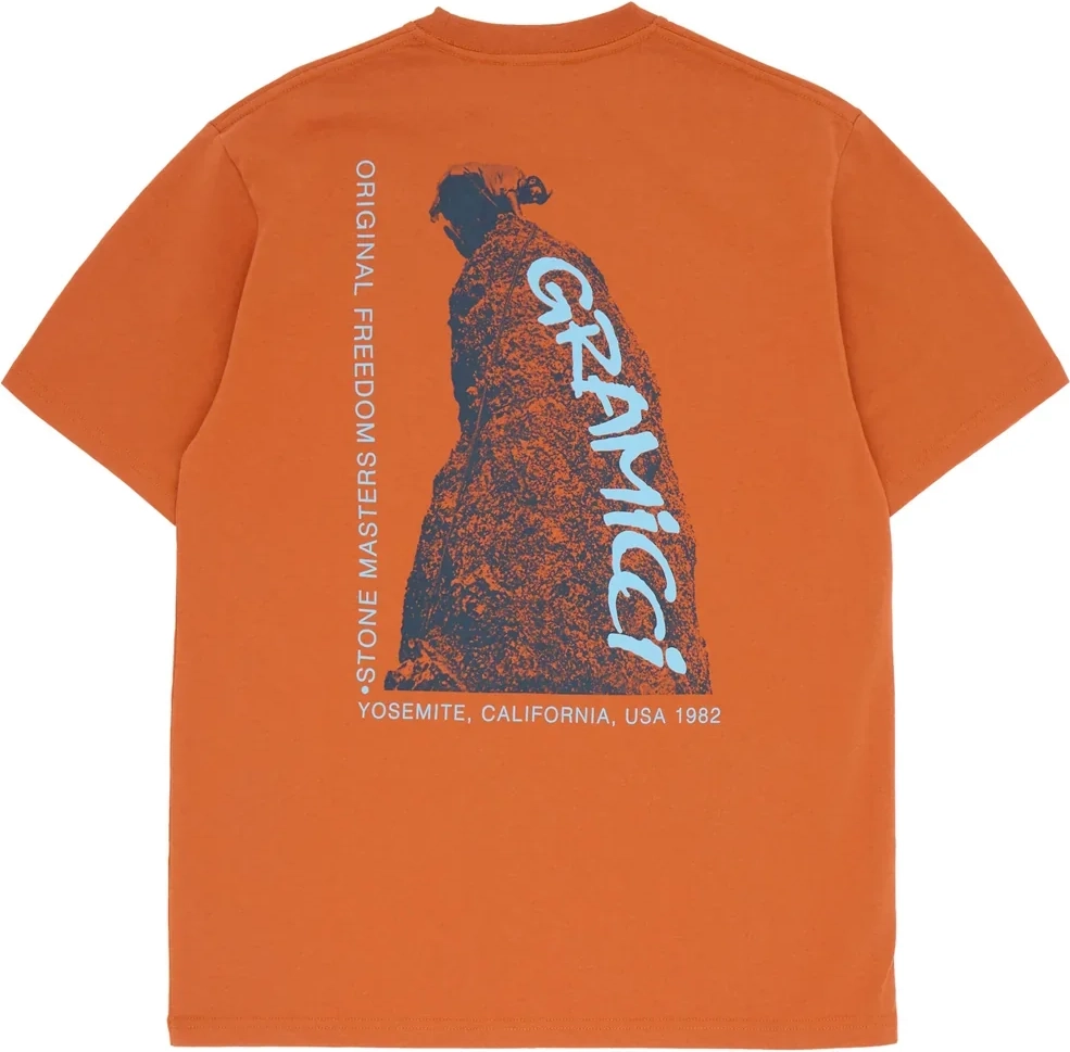 gramicci - stonemasters tee - brunt orange