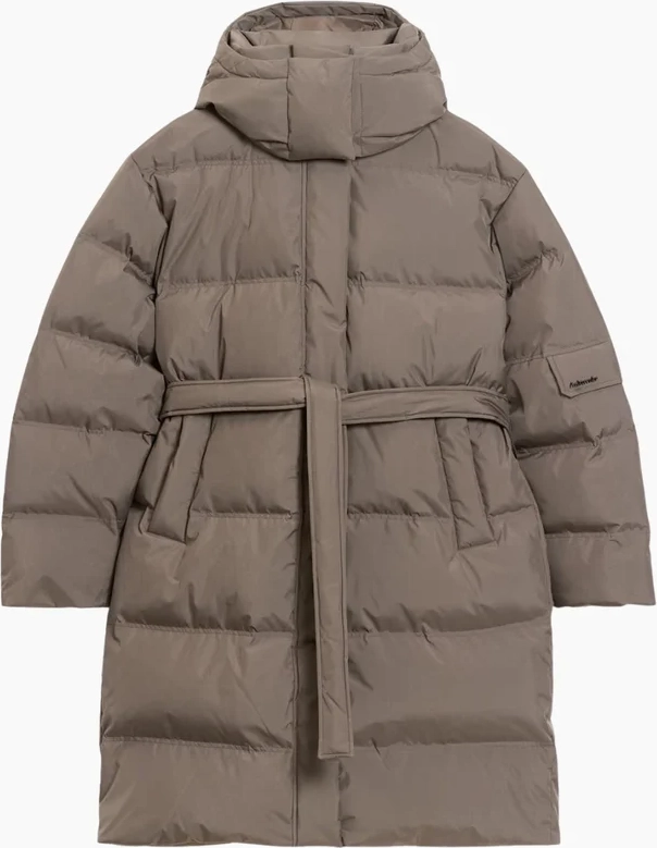 steilia ripstop down coat - taupe - holzweiler