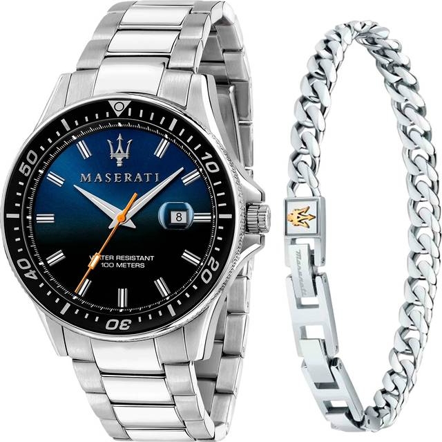Maserati Giftset MRJM004 44 mm Quartz Mineralglas