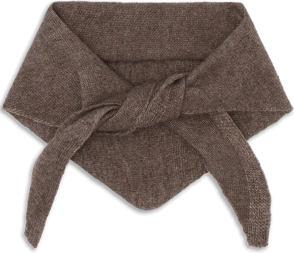 SUI AVA Big Triangle Scarf - Brown - 55X 165CM