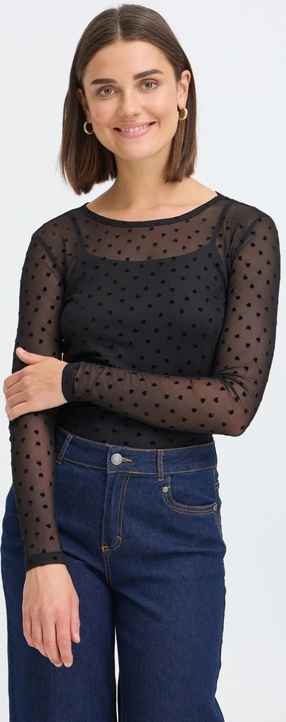 frdeta tee 1 - langærmet mesh t-shirt
