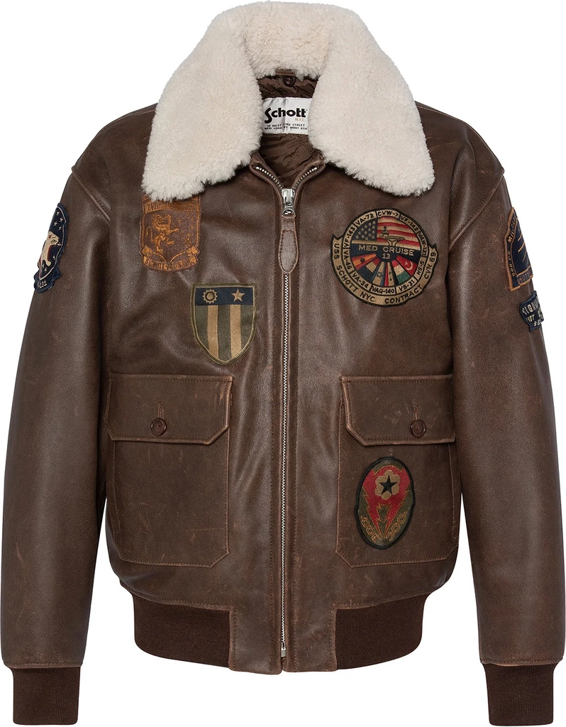 schottaviator - bomberjakke - brown