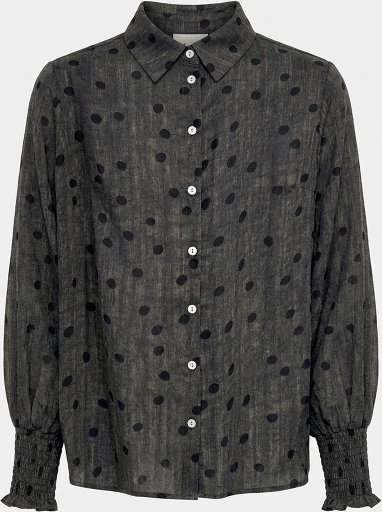 vibse shirt - brown dots