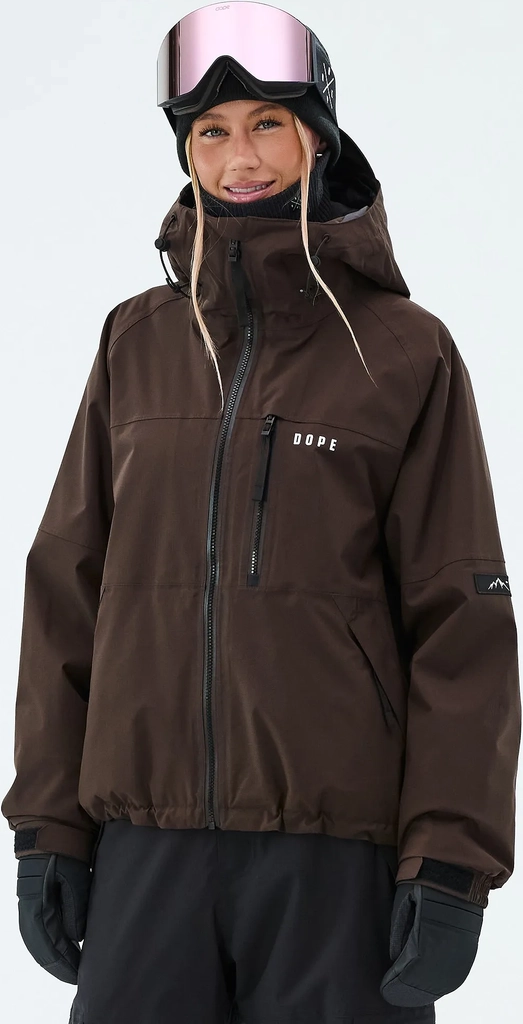 Dope Apex W Skijakke Dame - Dark Brown