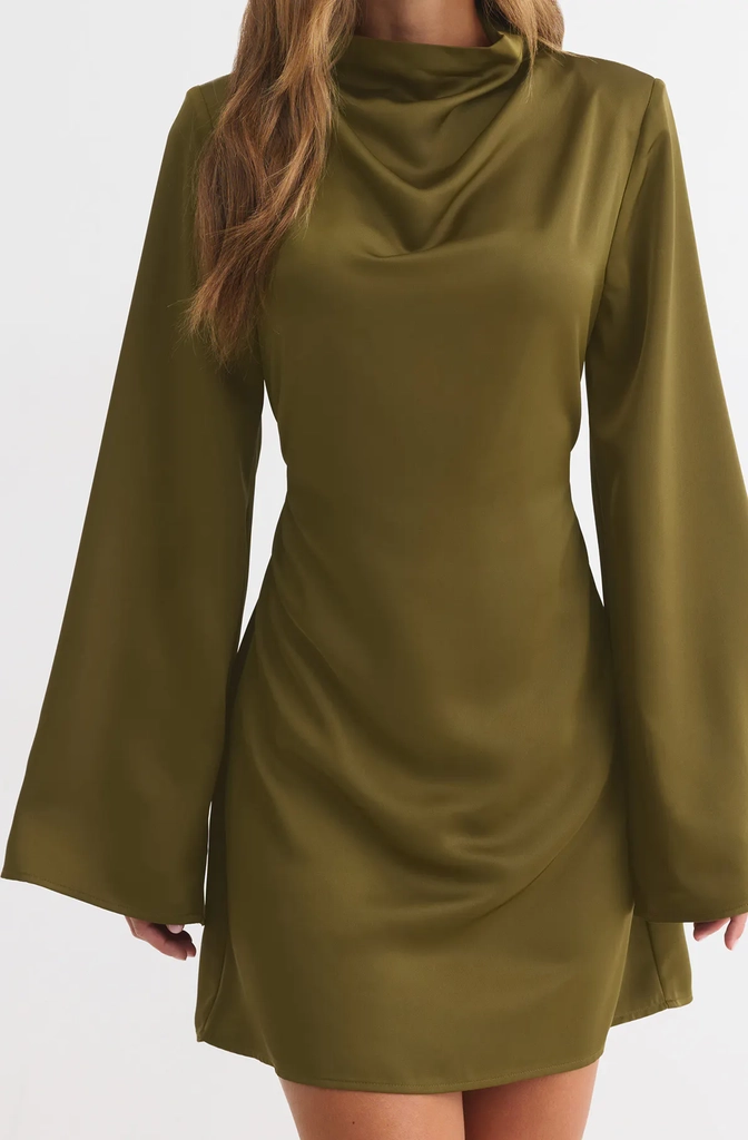 mini satin dress