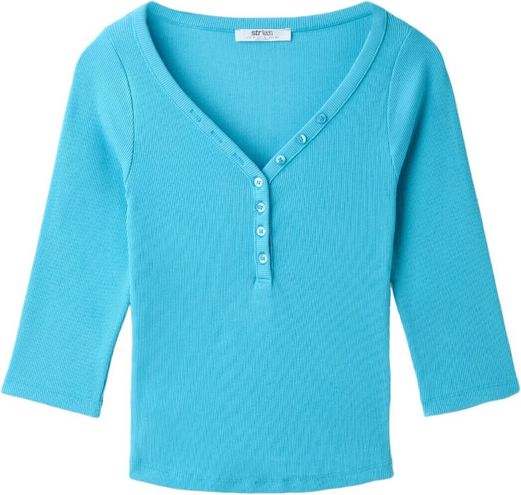 stradivariushenley t-shirt - langærmet t-shirt - turquoise