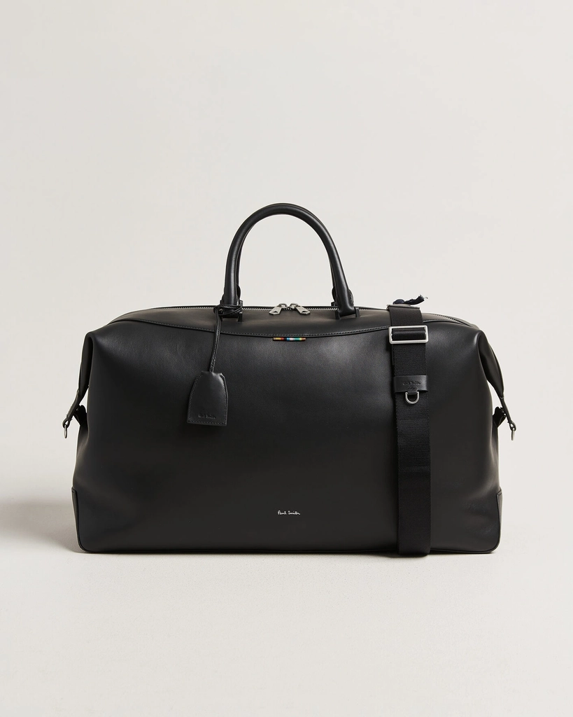 paul smith leather holdall black