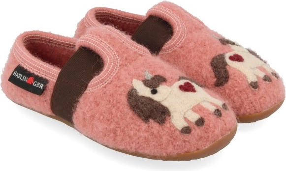 Haflinger Everest Unicorn Hyttesko Kids - Pink