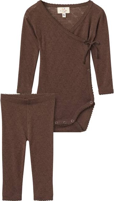 Copenhagen Colors Sæt Leggings Slå-om Body Leggings - Dark Brown