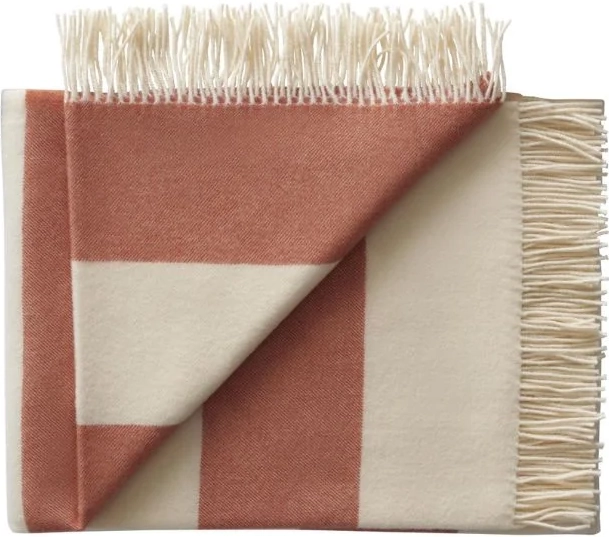 silkeborg uldspinderi the sweater throw 100x140 cm, orange