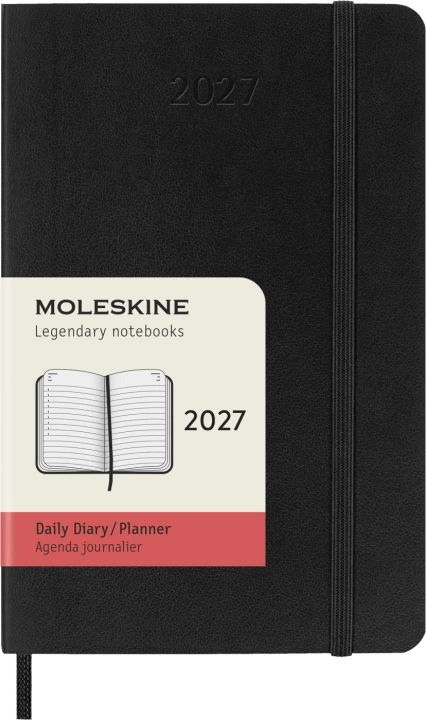 Moleskine Black Pocket Soft Cover 2027 Daily Planner