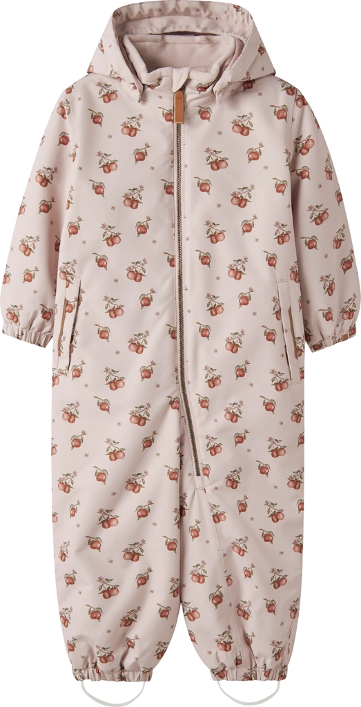 lil atelier lasnow10 - snowsuit aop - hushed violet / apples