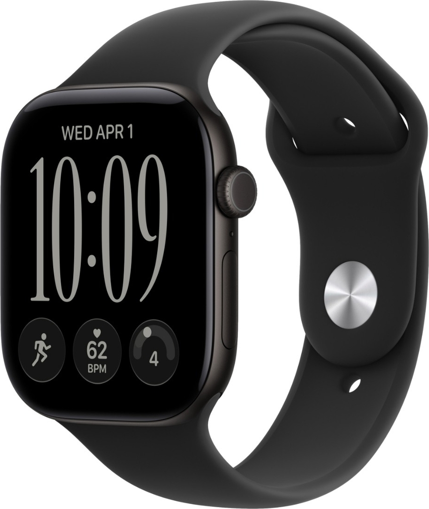 Apple Watch Series 12 GPS 42mm Black Aluminium Case Black Sport Band M/L