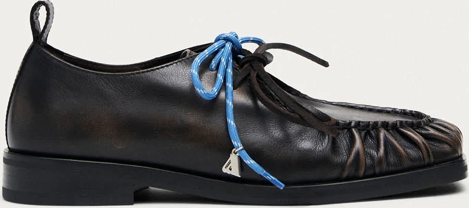 dani vintage effect brown leather oxfords