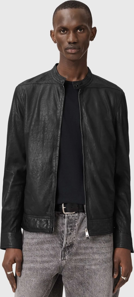 allsaintscolt - leather jacket - black