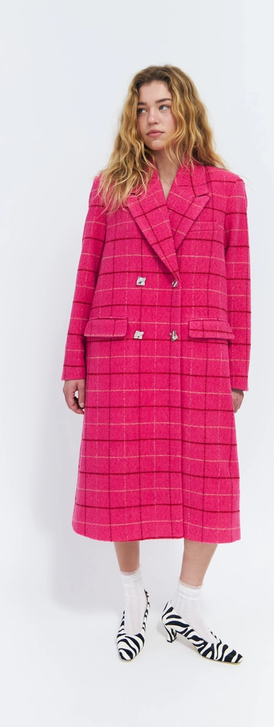 sloanecras coat - pink queen