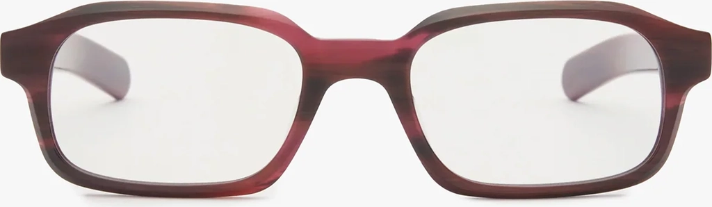 hanky briller i magohany horn og clear lens med blue light
