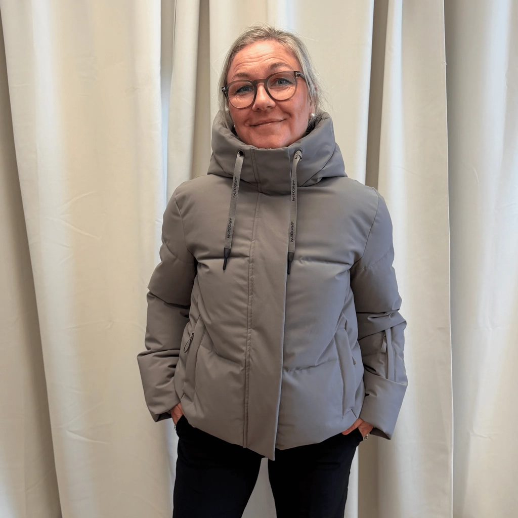 miss iris puffer vinterjakke - golden hazel