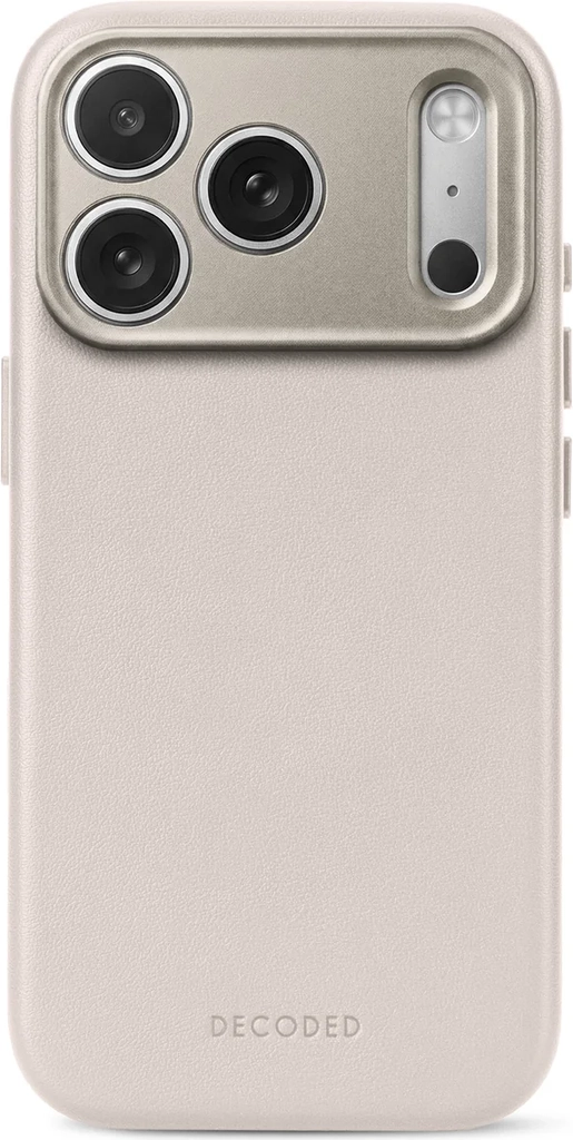 Decoded Leather Backcover Iphone 18 Pro Gråbrun