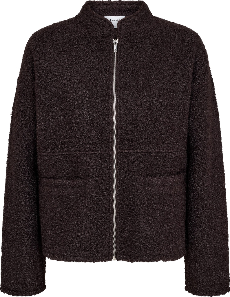 Levete room Lrnissa 2 Jakke Mørk Brun Kvinde 8250 Mørk Brun Overgangsjakker Str XL - Polyester hos Magasin