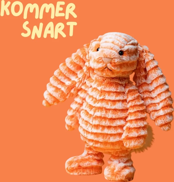jellycat fizzleskip kanin orange