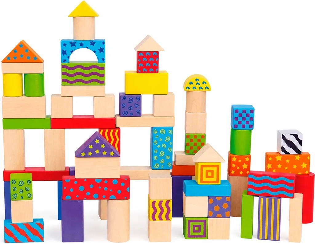 Andreu Toys 100 Wooden Blocks