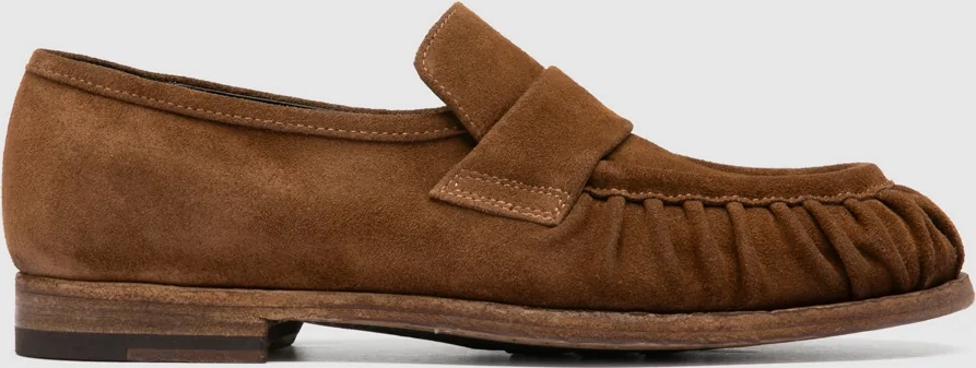 solitude 107 - brown suede penny loafers