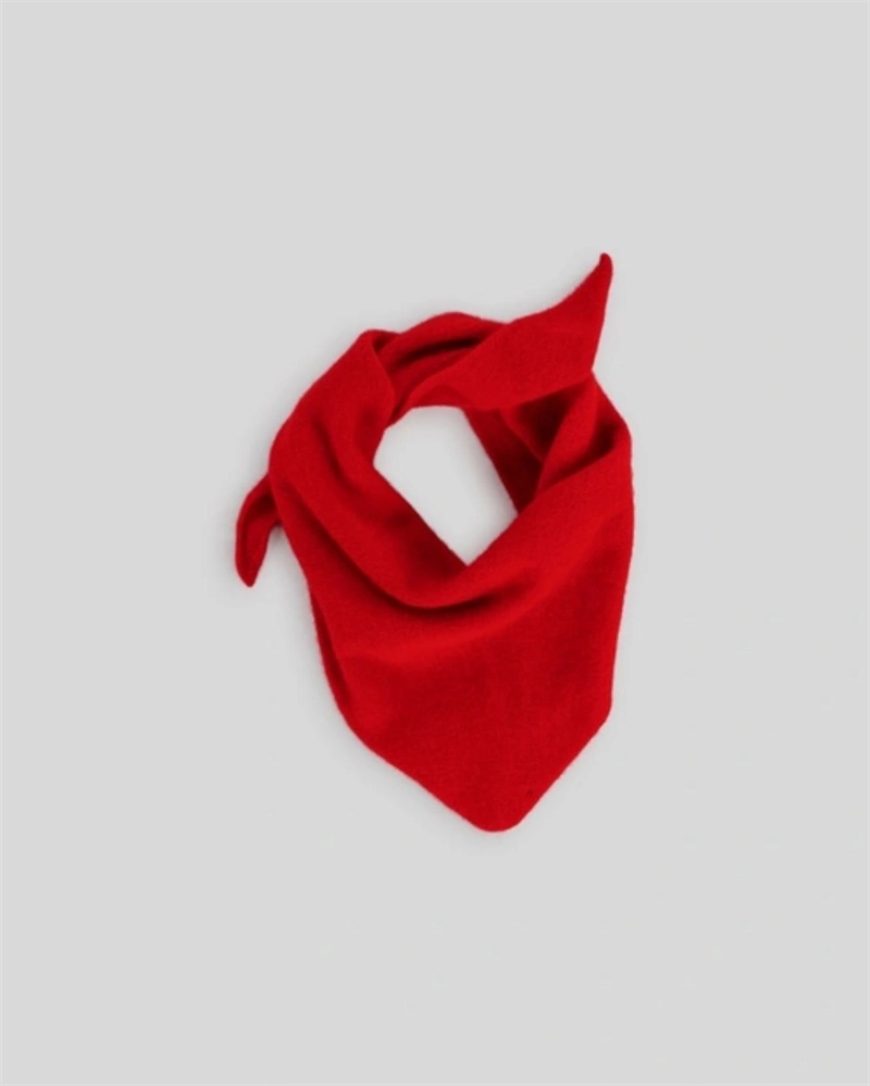 le bonnet bandana lambswool one size crimson