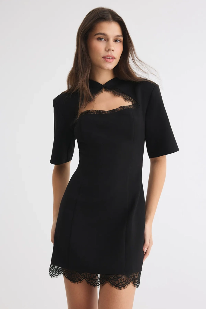 lace keyhole dress