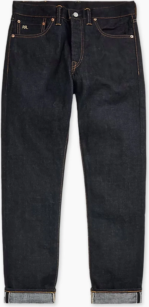 rrl high slim east-west selvedge jean east/west rinse